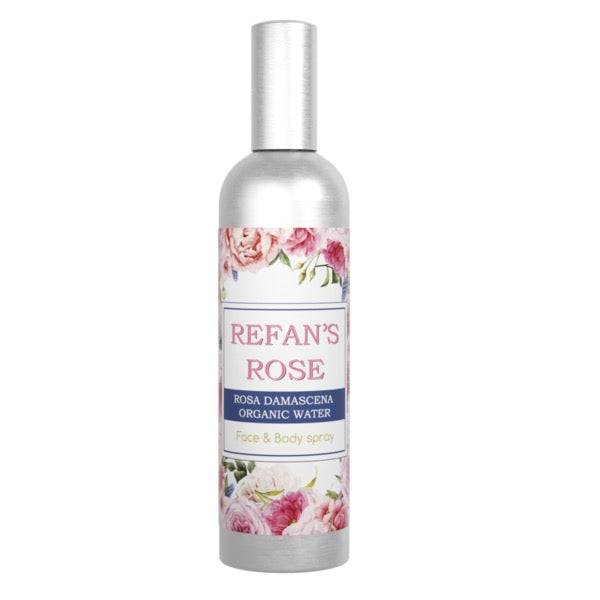 Ruusuvesi Refan's Rose Rosa Damascena 125 ml Kasvo- & Vartalospray (LUOMU)