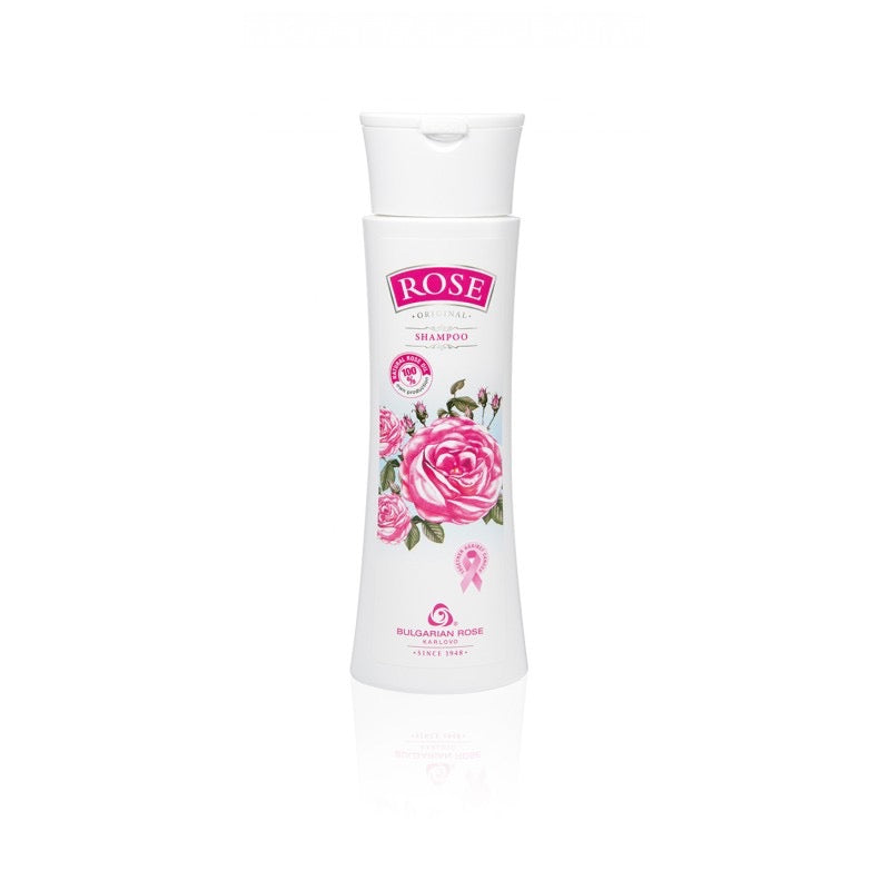 Shampoo Rose Original 200 ml Ruusuöljy, Ruusuvesi & D-Panthenoli - Normaaleille hiuksille