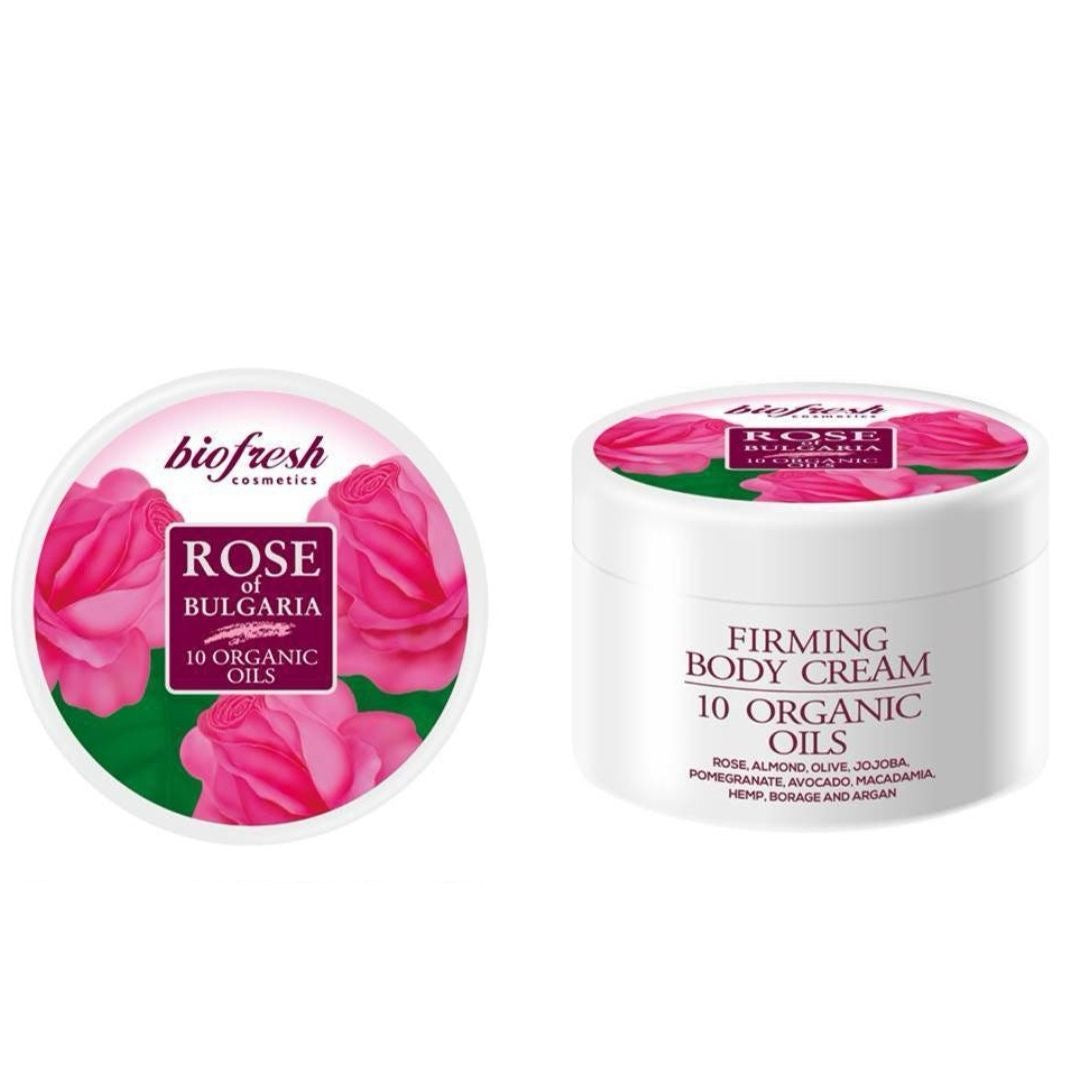 Firming Body Cream Rose of Bulgaria 10 Organic Oil 300 ml