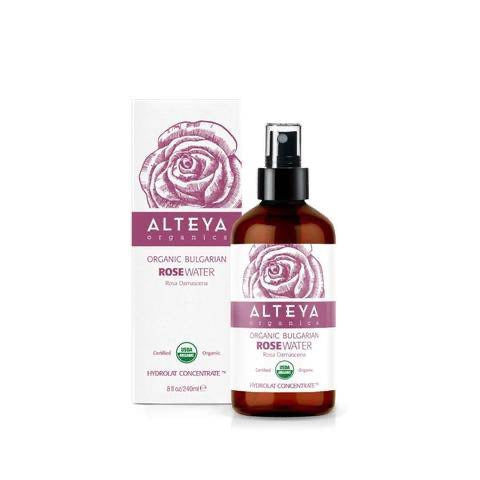 Ruusuvesi Alteya Organics 240 ml lasisuihkepullo (LUOMU)