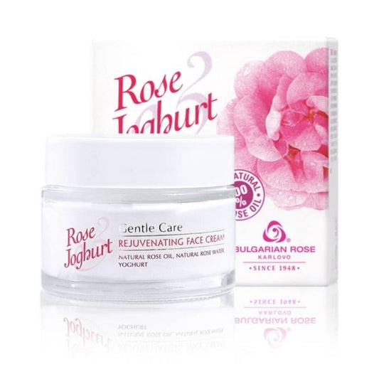 Ansiktskräm Bulgarian Rose &amp; Yoghurt 50 ml Uppfriskande och mild (rosolja, rosenvatten &amp; yoghurt)