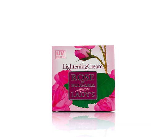 Brightening Face Cream Rose of Bulgaria 50 ml Rosenvatten, Malva, Pepparmynta, Vårsedum, Korianderblad, Gräsvalnöt, Citronmeliss, Johannesört, Vit mullbär - För alla hudtyper