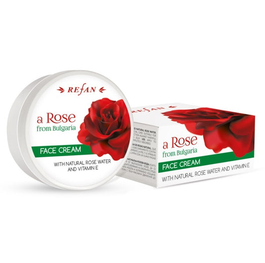 Ansiktskräm Refan A Rose från Bulgarien 50 ml - Rosenvatten &amp; vitamin E