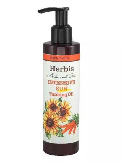 HERBIS Fast Sun Tanning Oil - 100 % luonnollisia ainesosia