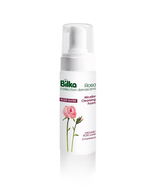 Ansiktsrengöringsskum Bilka 140 ml Micellärt vatten + Ekologiskt rosenvatten (+D Panthenol)