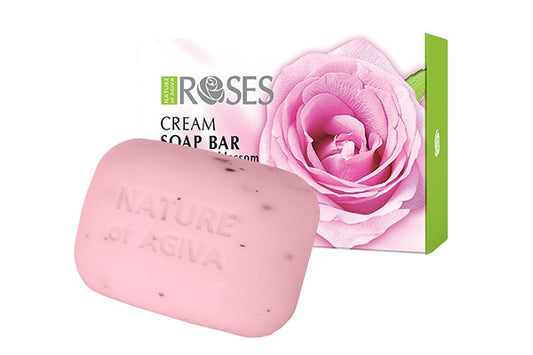 Krämtvål Nature of Agiva Roses 75 g (röd)