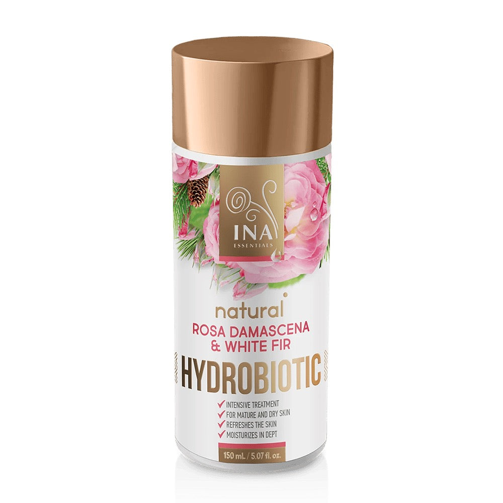 Hydrobiotic 150 ml Damaskon ruusu, Valkokuusi & Sitruunankuori Anti-Age (LUOMU)